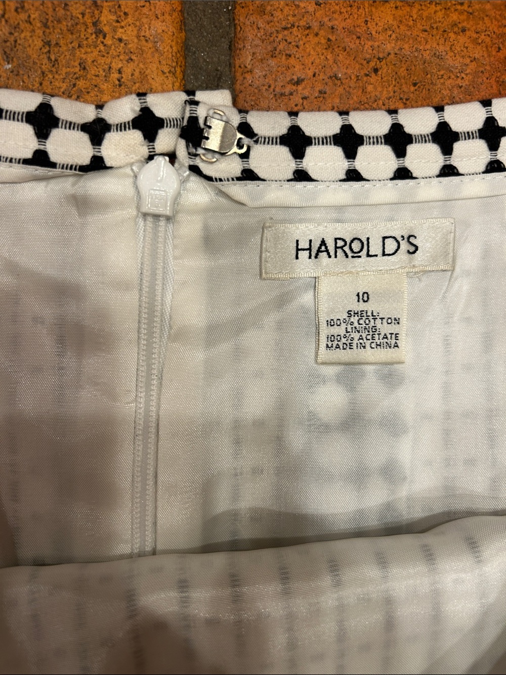 Harold's Black and White Dot Pencil Skirt - Picture 4 of 8